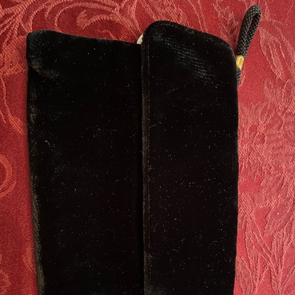 VINTAGE Velvet and Silk Clutch with 3 pouches & Perfume bottle - Picture 1 of 6